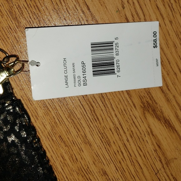 Betsy Johnson Gold & Black Leopard Purse - Picture 8 of 8